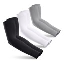 Cooling Arm Sleeves 3 Pairs Elastic Sports Sleeves 55 cm from Polyester Arm Protection from the Sun for Cycling and Running 4