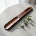 Wooden Shoe Horn 31 cm Longer Shoe Horn Made of Solid Wood with Hanging Hole Brown For Easy Wearing at Home or in Hotels 2
