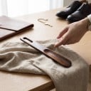 Wooden Shoe Horn 31 cm Longer Shoe Horn Made of Solid Wood with Hanging Hole Brown For Easy Wearing at Home or in Hotels 4