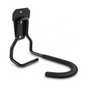 Wall-Mounted Bicycle Holder Vertical Hook for Hanging Bicycle 15 x 14 cm Metal with Non-Slip Rubber Coating Black For Garage and Cellar 1