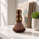 Anti-static Brush for Vinyl Records 16 cm Ergonomic Solid Wood Handle Soft Dense Bristles Brown For LP Records and Turntables 3