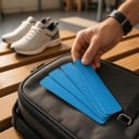 Kineziologický tejp předstřižený 5 cm x 5 m 20 pásků po 25 cm Bavlněná elastická páska Voděodolná a prodyšná pro sport 3
