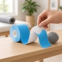 Kineziologický tejp předstřižený 5 cm x 5 m 20 pásků po 25 cm Bavlněná elastická páska Voděodolná a prodyšná pro sport 6