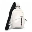 Unisex brysttaske over skulderen 31 x 21 x 11 cm Nylon sling rygsæk med refleksstribe Til cykling, vandreture og rejser 3