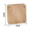 Wooden Flower and Leaf Press 15 x 15 cm 5 Layers with Absorbent Boards Foam Pads and Screws for Drying Plants Herbarium and Crafting 5