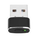 Mus Jiggler bevægelsessimulator med ON/OFF-knap og 3 USB-A Mini tilstande 21 x 15 x 6,5 mm Aluminium Sort mod computerens dvaletilstand 1