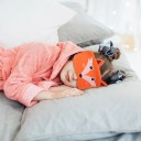 Children's Bluetooth 5.0 Headphones with Headband Animal Design Battery Life 10 Hours Thin Speakers 9.9 mm For Sleeping and Travelling 2