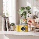 Digitální fotoaparát 4K s výklopným 2,4″ displejem o 180° Blesk Stabilizace obrazu Bez paměťové karty Pro děti i dospělé 4
