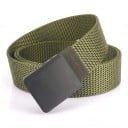 Cinto tático masculino 120 x 3,6 cm Cinto de nylon trançado com fivela de plástico Cinto ajustável para atividades ao ar livre e trabalho 6
