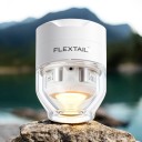 Mini Electric Pump Flextail Tiny Pump 3X 4.4 x 4.4 x 5.9 cm 68 g 5 kPa 300 l/min with Light 400 lm and 5 Attachments White for Sleeping Mats 2