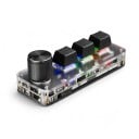 Makro klávesnice 3 klávesy a otočný knoflík Bluetooth i kabel USB-C RGB podsvícení Hot swap pro Photoshop a střih 2
