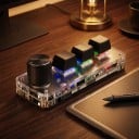 Makro klávesnice 3 klávesy a otočný knoflík Bluetooth i kabel USB-C RGB podsvícení Hot swap pro Photoshop a střih 6