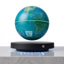Globe lévitant 14 cm avec carte du monde Lévitation magnétique Socle avec cadran et lumière LED colorée Contrôle tactile Lampe de nuit 6