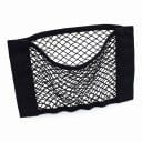 Elastická síťová kapsa do kufru auta 25 x 80 cm Dvouvrstvá síť se suchým zipem Polyester Černá Univerzální organizér na lahve a nákup 5