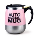 Magnetic Self-Stirring Mug 400 ml with Lid and Button on the Handle Battery Operated with Removable Stirrer for Coffee and Milk 3