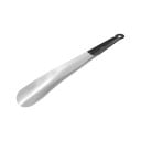 Rustfri skohorn 30 cm med sort håndtag og ophængshul Metal skohorn Sølv For nem og bekvem påklædning derhjemme 3