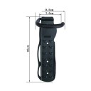 Wall Bicycle Holder Vertical Suspension for Front Wheel Load Capacity 27 kg 26 x 9.5 x 11.8 cm Steel with Rubberised Hook Black For Garage 6
