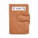 Snusemåtte til hunde i form af skærebræt 39 cm Sammenfoldelig til bog 23 x 15 cm Plys Brun Til små og mellemstore hunde og langsom fodring 3