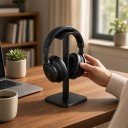 Suport pentru căști cu perniță moale Bază pătrată 10,5 x 10,5 cm Demontabil Pentru headset-uri de gaming și AirPods Max 3