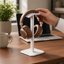 Suport pentru căști cu perniță moale Bază pătrată 10,5 x 10,5 cm Demontabil Pentru headset-uri de gaming și AirPods Max 5