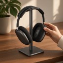 Suport pentru căști cu perniță moale Bază pătrată 10,5 x 10,5 cm Demontabil Pentru headset-uri de gaming și AirPods Max 6