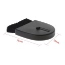 Record Cleaning Brush 75 x 55 mm Retractable Bristles with Sliding Slider ABS Case Black Antistatic Cleaning of LP Records and Turntables 7