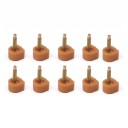 Reservedele til hæle med stift 10 stk 7 x 7 mm TPU og metalstift 2,4 mm Reparation af damesko med hæl 7