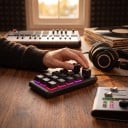 Programovatelná makro klávesnice 12 kláves a 2 otočné knoflíky Bluetooth i USB-C Mechanické spínače RGB podsvícení Černá pro hry 7