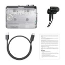 Přenosný kazetový přehrávač s převodem do MP3 přes USB Ezcap218PT Automatický reverz Průhledný Pro digitalizaci starých kazet 3