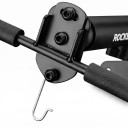 ROCKBROS Horizontal Wall-Mounted Bike Holder 90° Folding Retractable Arm 34–44 cm Load Capacity 30 kg Carbon Steel Black For Garage and Flat 6