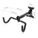 ROCKBROS Horizontal Wall-Mounted Bike Holder 90° Folding Retractable Arm 34–44 cm Load Capacity 30 kg Carbon Steel Black For Garage and Flat 8