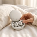 Wireless Sleep Headphones Bluetooth 5.3 Small Earbuds for Side Sleeping Passive Noise Isolation 28 dB With Microphone 3