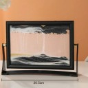Image 3D rotatif avec sable mouvant 20,5 x 14,5 cm Image de sable en verre avec support Décoration de table 9
