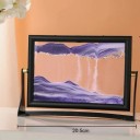 Image 3D rotatif avec sable mouvant 20,5 x 14,5 cm Image de sable en verre avec support Décoration de table 12