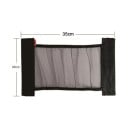 Síťová kapsa do kufru auta 20 x 35 cm Elastická úložná síťka se suchým zipem Nylon a textil Černá Držák na hasicí přístroj a drobnosti 4