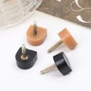 Reservedele til hæle med stift 10 stk 9 x 9 mm TPU og metalstift 2,4 mm Reparation af damesko med hæl 2