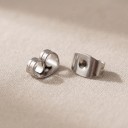 Zarážky na náušnice 100 ks Motýlkové zarážky 6 x 4,5 mm Nerezová ocel 316L Náhradní uzávěry na puzety a pecky 2