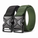 Ensemble de 2 ceintures tactiques 120 x 3,8 cm Bandes en nylon avec boucle en plastique à libération rapide en forme de X Pour l'extérieur 4