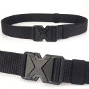 Ensemble de 2 ceintures tactiques 120 x 3,8 cm Bandes en nylon avec boucle en plastique à libération rapide en forme de X Pour l'extérieur 7