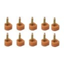 Reservedele til hæle med stift 10 stk 12 x 12 mm TPU og metalstift 2,4 mm Reparation af damesko med hæl 7