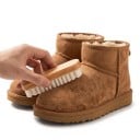 Sæt til rengøring af ruskindsko Gummibørste 13 cm og fire-sidet børste 15,4 cm Rengøringsgummi og klud Pleje af ruskind og nubuck 4