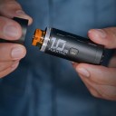 Mini Electric Pump Zero 2 7.5 x 2.6 cm 200 l/min with a Pressure of 3.5 kPa and a Replaceable 900 mAh Battery with 6 Attachments Black for Sleeping 5