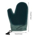 Silikonhandske til børstning af hunde og katte Dobbelt side 17 x 14 cm Net med justerbar snor Til vask og massage af pels 9
