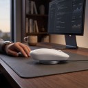 Mus Simulering Mouse Jiggler Ultrathin Rotationsskive Diameter 56 mm Stille drift uden motor USB-A Kabel 1,2 m Grå Modvirker dvale PC 2