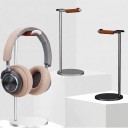 Stativ til hovedtelefoner i aluminium Læderunderlag Højde 27 cm Skridsikker base Til gaming- og kontorbord 2