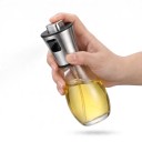 Γυάλινος ψεκαστήρας λαδιού 200 ml με χωνί Ανοξείδωτη κεφαλή 304 Λεπτός ψεκασμός ελαιολάδου Για μαγείρεμα ψήσιμο ψησίματα και σαλάτες 5