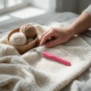 Hæklenål 10,0 mm Pink med blødt formet greb og massiv aluminiumshoved Til meget voluminøst garn Kurve og tæpper 6