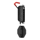 Wall-Mounted Bicycle Holder Rotating Vertical with Folding Hook and Rear Wheel Support Load Capacity 30 kg Steel Black For Garage and Cellar 3