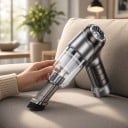 Bezdrôtový vysávač do auta 2v1 Bezkartáčový motor 95000 Pa 120 W 4000 mAh 6 nadstavcov USB nabíjanie Strieborný Ručný vysávač a fúkač 5