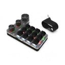 Programovatelná makro klávesnice 12 kláves a 3 knoflíky Bluetooth i USB-C Hot swap spínače Red RGB podsvícení Pro střih 3